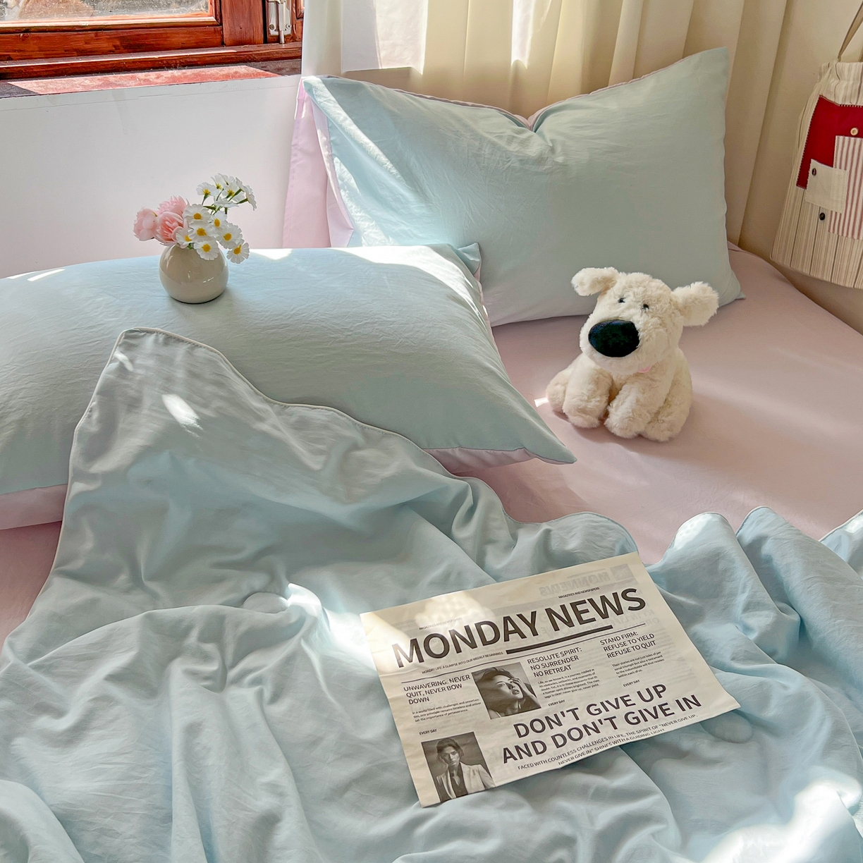 91家纺网 家纺一手货源 找家纺 （总）冕悠家纺 2026春夏新款A类高克重超级无敌柔软水洗棉拼色夏被空调被夏凉被四件套