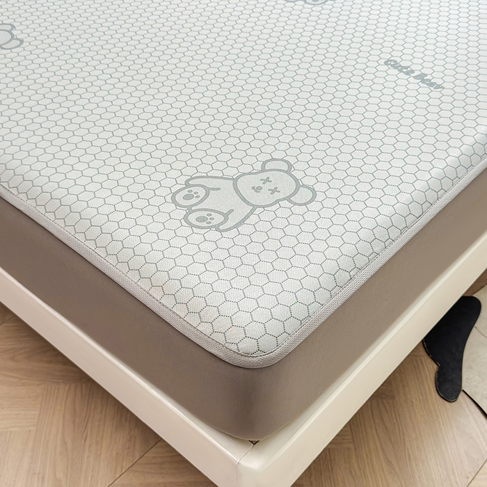 91家纺网 家纺一手货源 找家纺 （总）义博家纺 2026新款碳光冰丝席5D印花床笠款