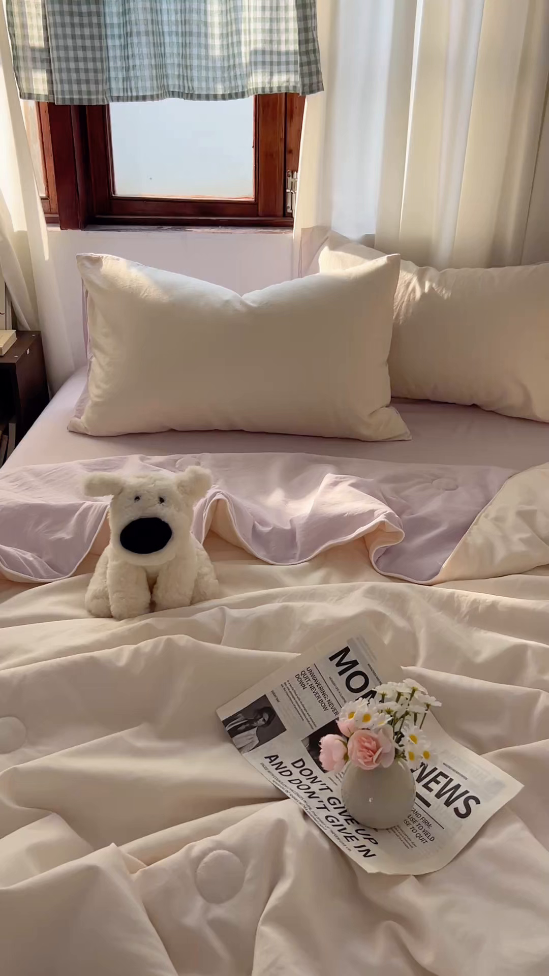 91家纺网 家纺一手货源 找家纺 冕悠家纺 2026春夏新款A类高克重超级无敌柔软水洗棉拼色夏被空调被夏凉被四件套 幕山紫+芝士粉-夏凉被