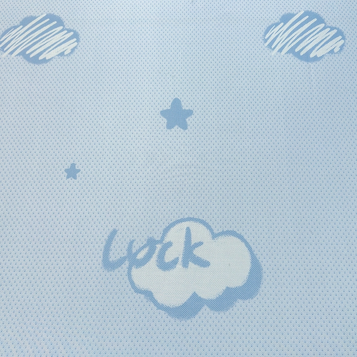 91家纺网 家纺一手货源 找家纺 义博家纺 2026新款碳光冰丝席5D印花床笠款 幸运云朵