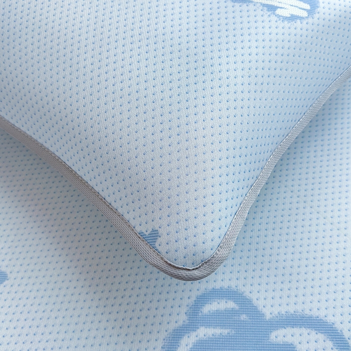 91家纺网 家纺一手货源 找家纺 义博家纺 2026新款碳光冰丝席5D印花床笠款 幸运云朵