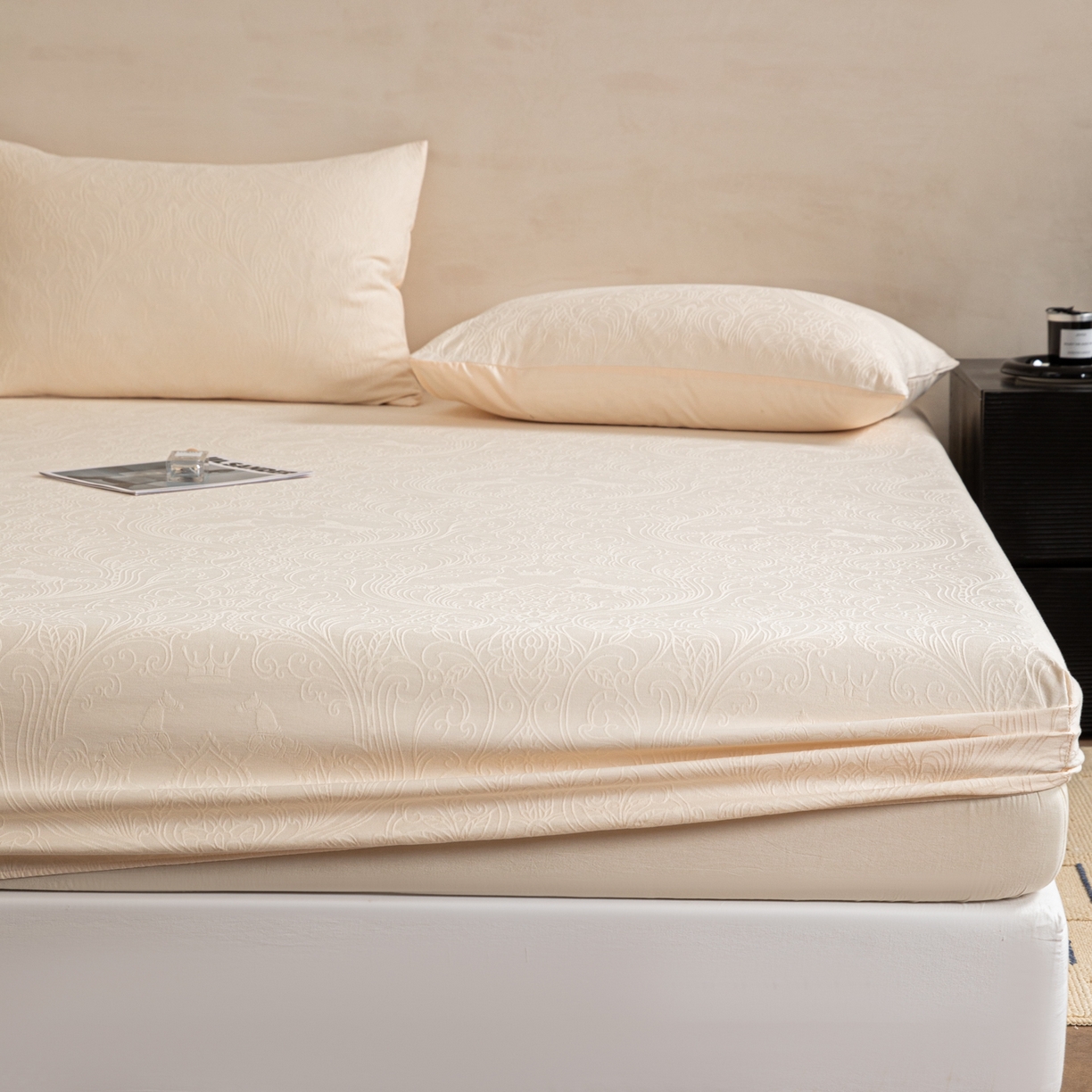 91家纺网 家纺一手货源 找家纺 （总）眠博士 2026春夏新款60水洗立体提花床笠床笠单价