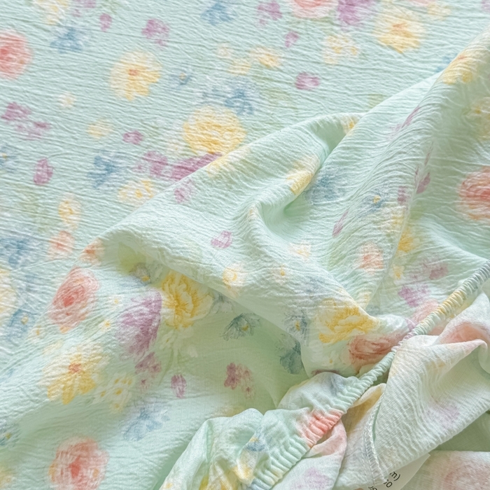 91家纺网 家纺一手货源 找家纺 （总）丝芙妮家居（原乐视家纺） 2026新款A类皱皱纱亲肤木棉床笠-系列二