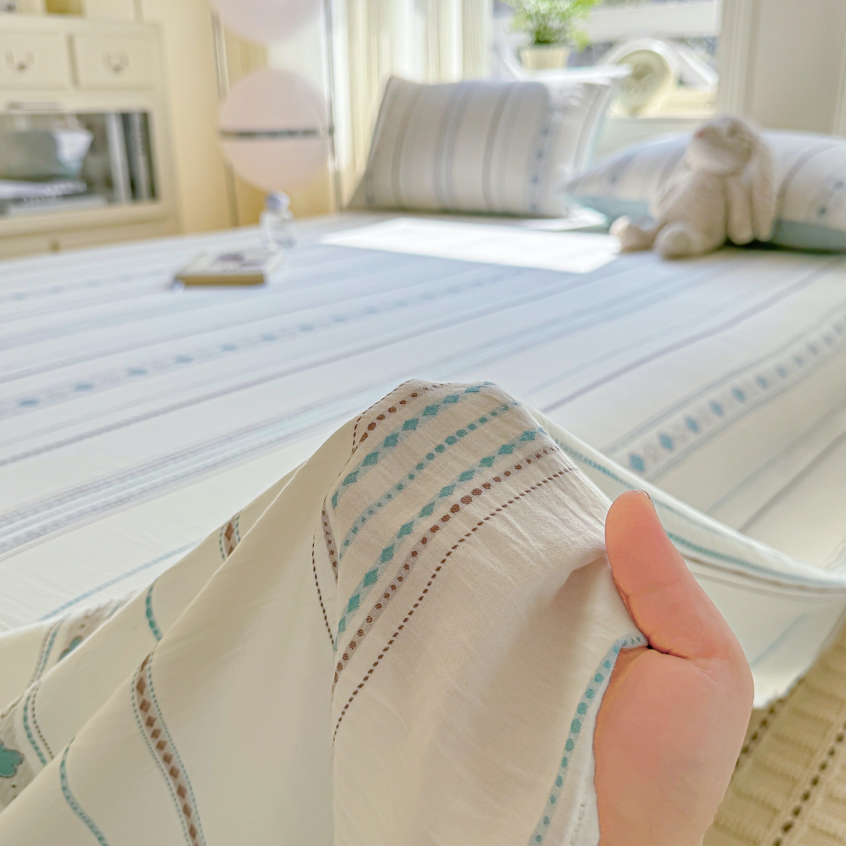 91家纺网 家纺一手货源 找家纺 （总）灰鲸 2026新款全棉纯棉色织提花床单单床单床单单件