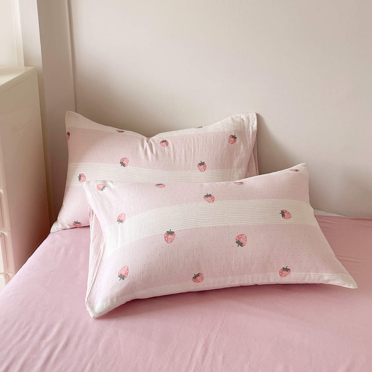 91家纺网 家纺一手货源 找家纺 （总）莱宁被业 2026新款A类全棉有氧双层纱印花大豆夏被