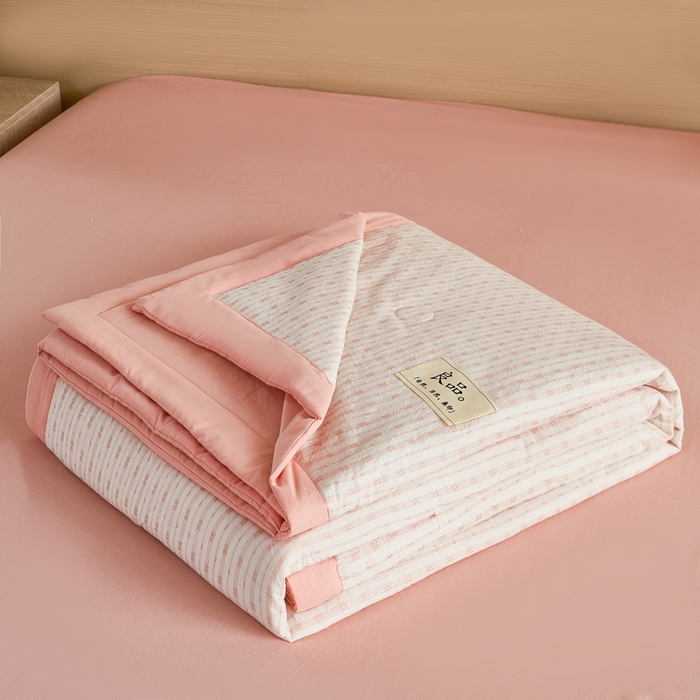 91家纺网 家纺一手货源 找家纺 （总）鸣升家纺 2026新款全棉纯棉麦香提花系列大豆夏被夏凉被空调被