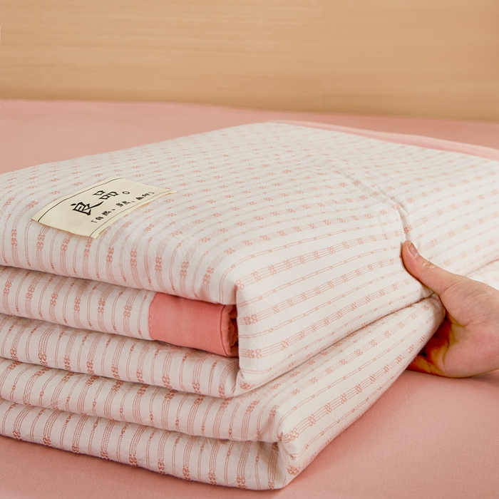 91家纺网 家纺一手货源 找家纺 （总）鸣升家纺 2026新款全棉纯棉麦香提花系列大豆夏被夏凉被空调被