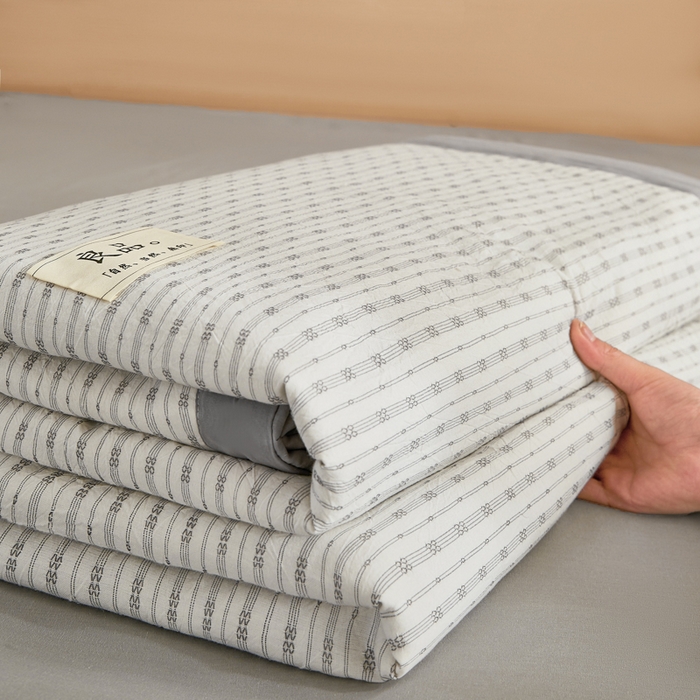 91家纺网 家纺一手货源 找家纺 鸣升家纺 2026新款全棉纯棉麦香提花系列大豆夏被夏凉被空调被 麦香提花简约灰