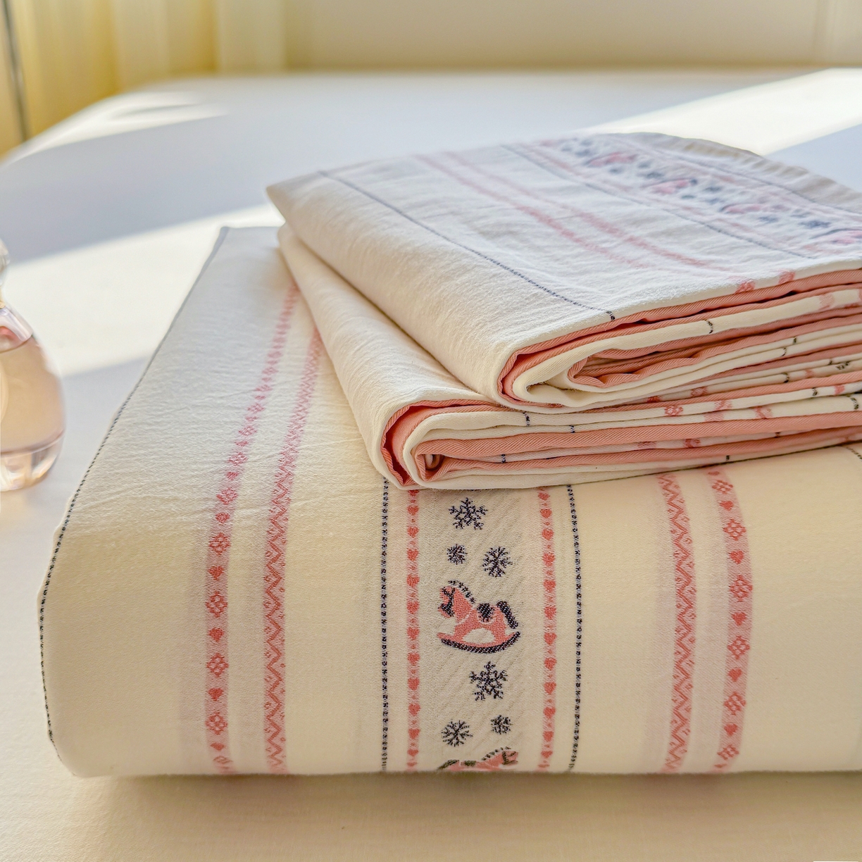 91家纺网 家纺一手货源 找家纺 （总）灰鲸 2026新款全棉纯棉色织提花床单单床单床单单件