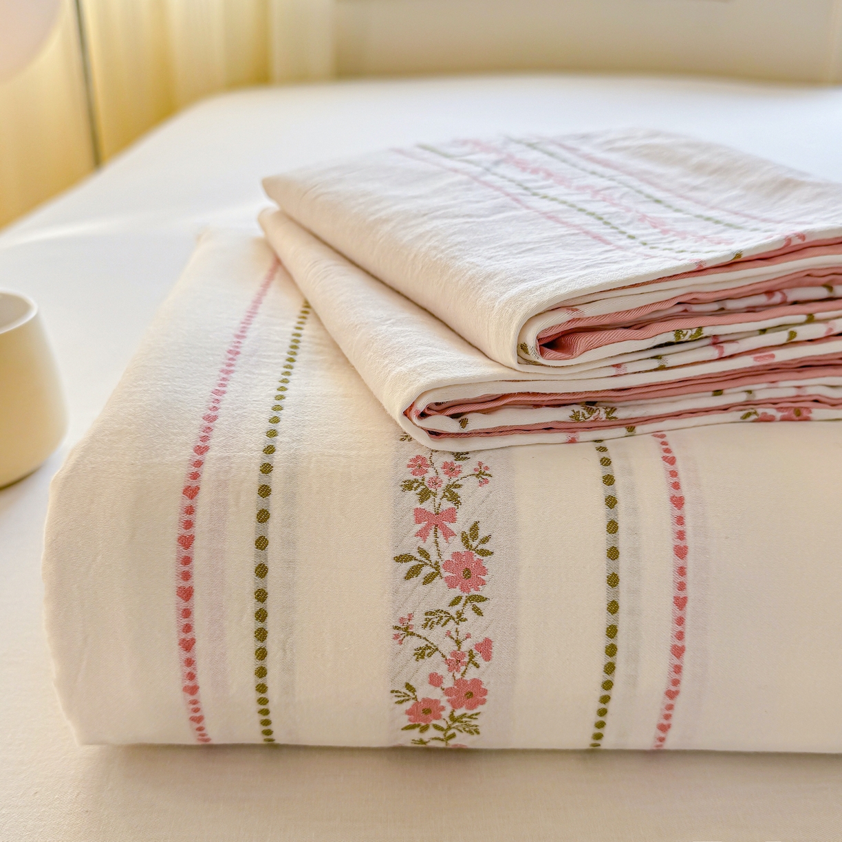 91家纺网 家纺一手货源 找家纺 （总）灰鲸 2026新款全棉纯棉色织提花床单单床单床单单件