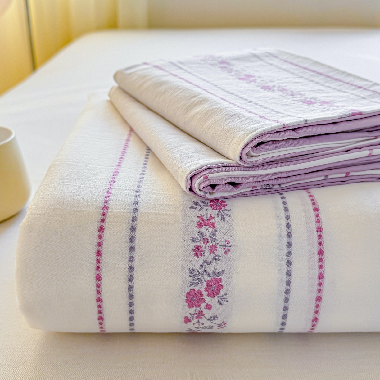 91家纺网 家纺一手货源 找家纺 （总）灰鲸 2026新款全棉纯棉色织提花床单单床单床单单件