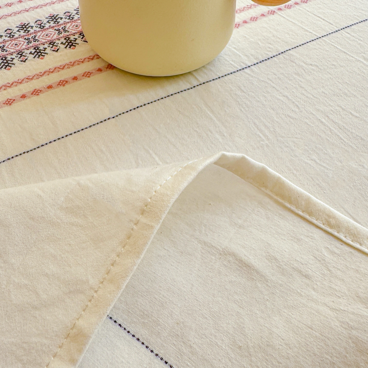 91家纺网 家纺一手货源 找家纺 灰鲸 2026新款全棉纯棉色织提花床单单床单床单单件 费尔岛小马-粉