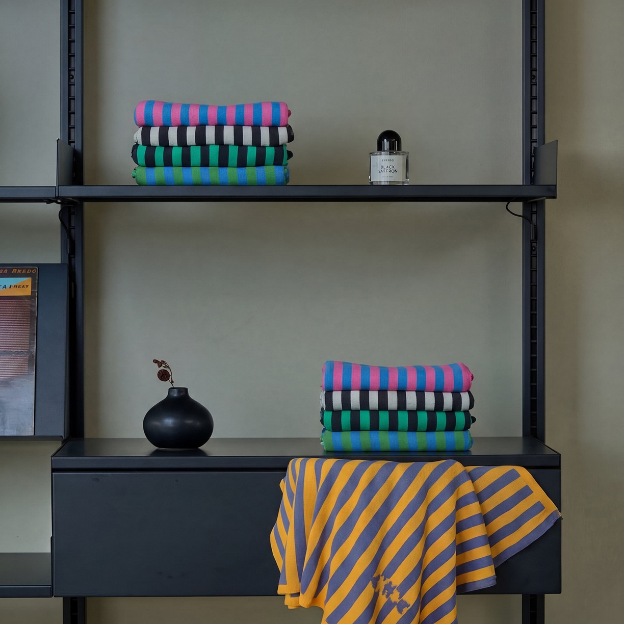 91家纺网 家纺一手货源 找家纺 （总）暖绵绵家纺 2026新款丝光棉撞色条纹盖毯-海文（本款券后/折后零售价不得低于162元）