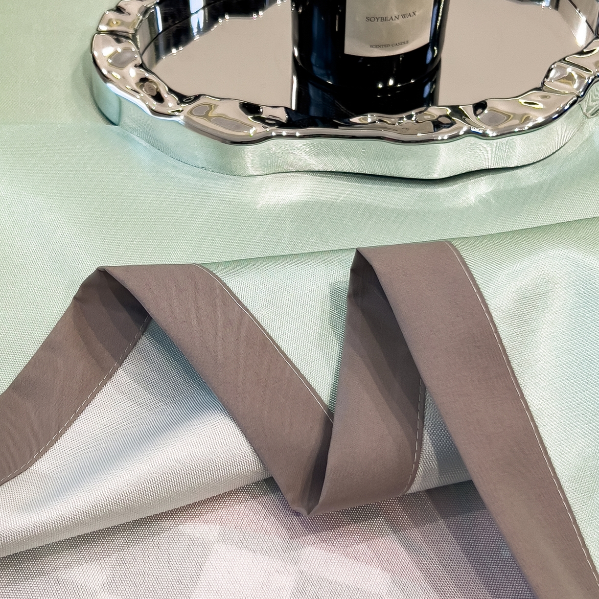 91家纺网 家纺一手货源 找家纺 梵克保罗 2026春夏新款凉感冰丝凉席床单款凉席三件套 晴溪