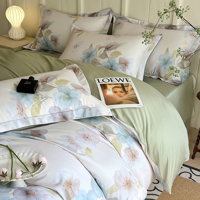 91家纺网 家纺一手货源 找家纺 （总）帅露家纺 2026新款全棉60支长绒棉数码印花四件套