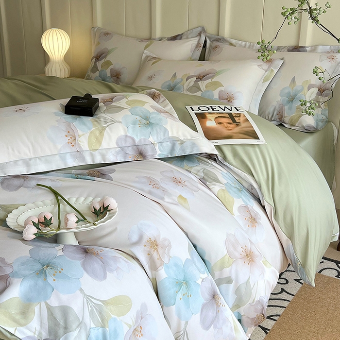 91家纺网 家纺一手货源 找家纺 （总）帅露家纺 2026新款全棉60支长绒棉数码印花四件套