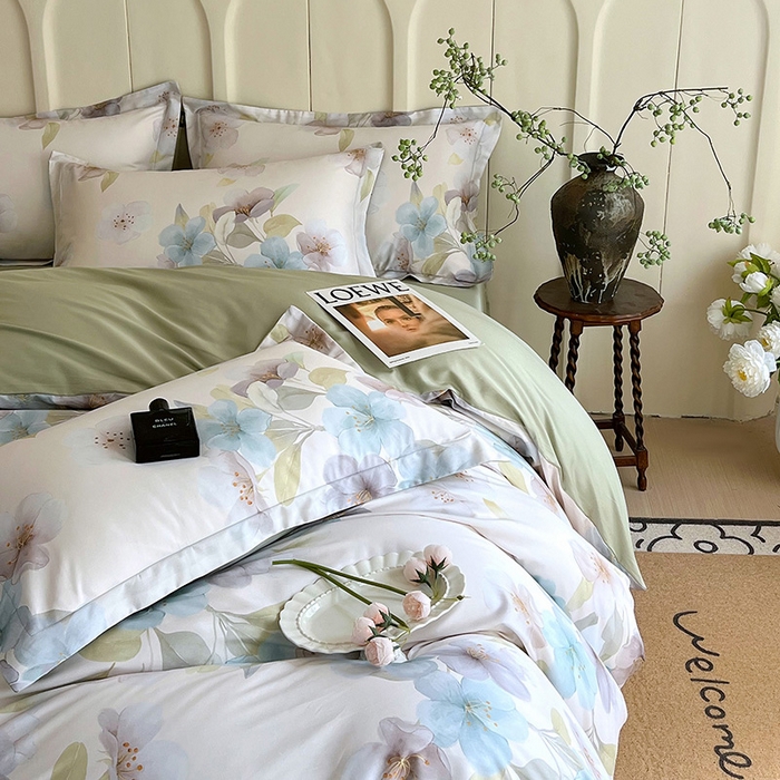 91家纺网 家纺一手货源 找家纺 （总）帅露家纺 2026新款全棉60支长绒棉数码印花四件套