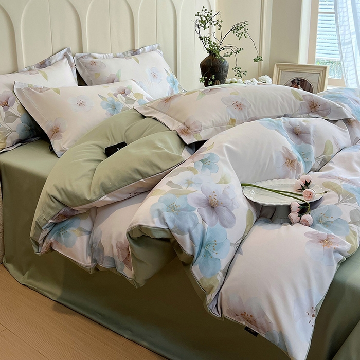 91家纺网 家纺一手货源 找家纺 （总）帅露家纺 2026新款全棉60支长绒棉数码印花四件套