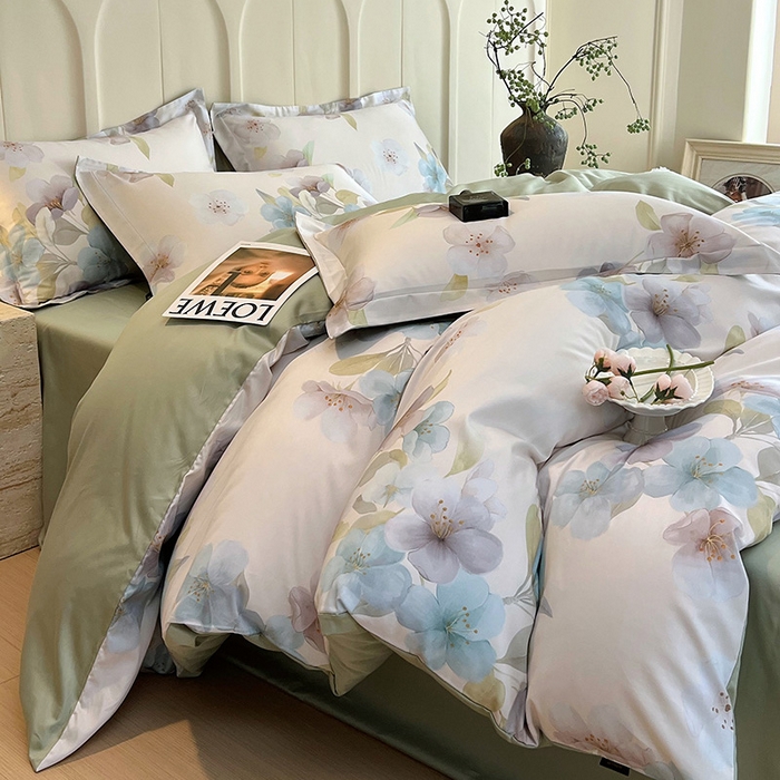 91家纺网 家纺一手货源 找家纺 （总）帅露家纺 2026新款全棉60支长绒棉数码印花四件套