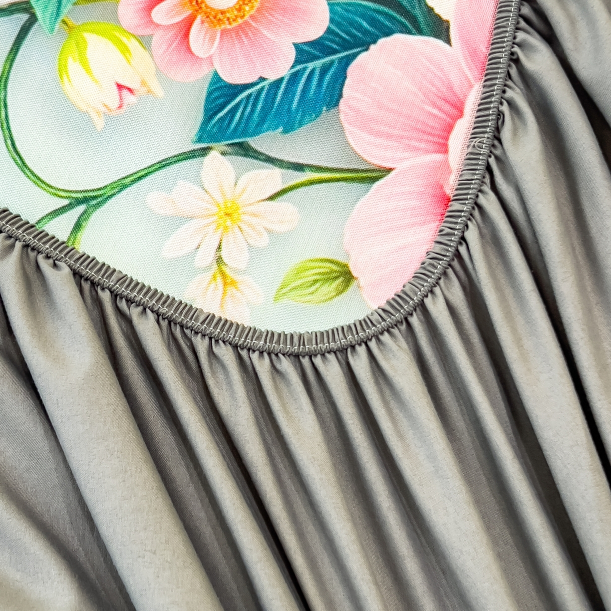 91家纺网 家纺一手货源 找家纺 梵克保罗 2026春夏新款数码印花大版高克重冰丝凉席床笠款三件套 森蔓