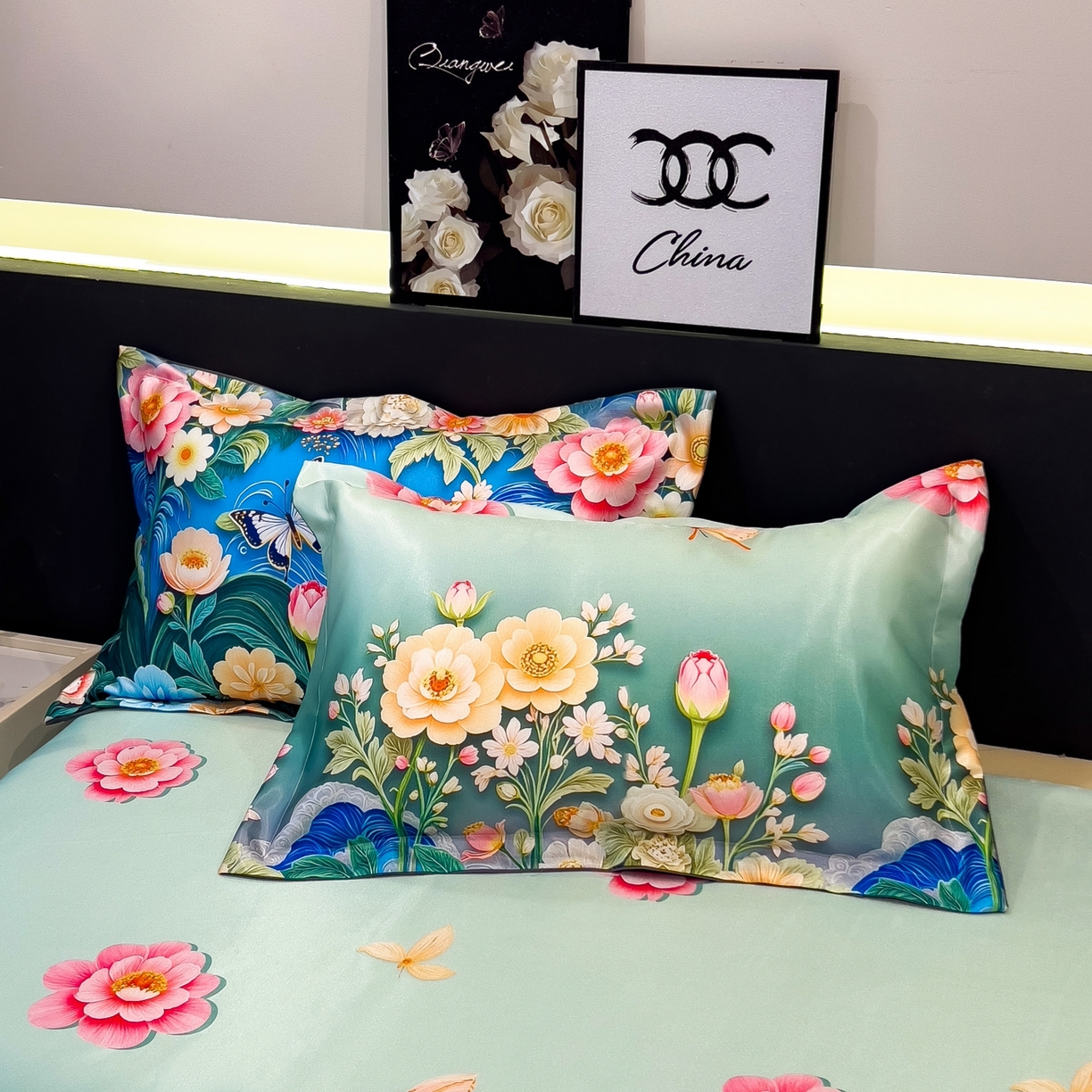 91家纺网 家纺一手货源 找家纺 梵克保罗 2026春夏新款凉感冰丝凉席床单款凉席三件套 森蔓