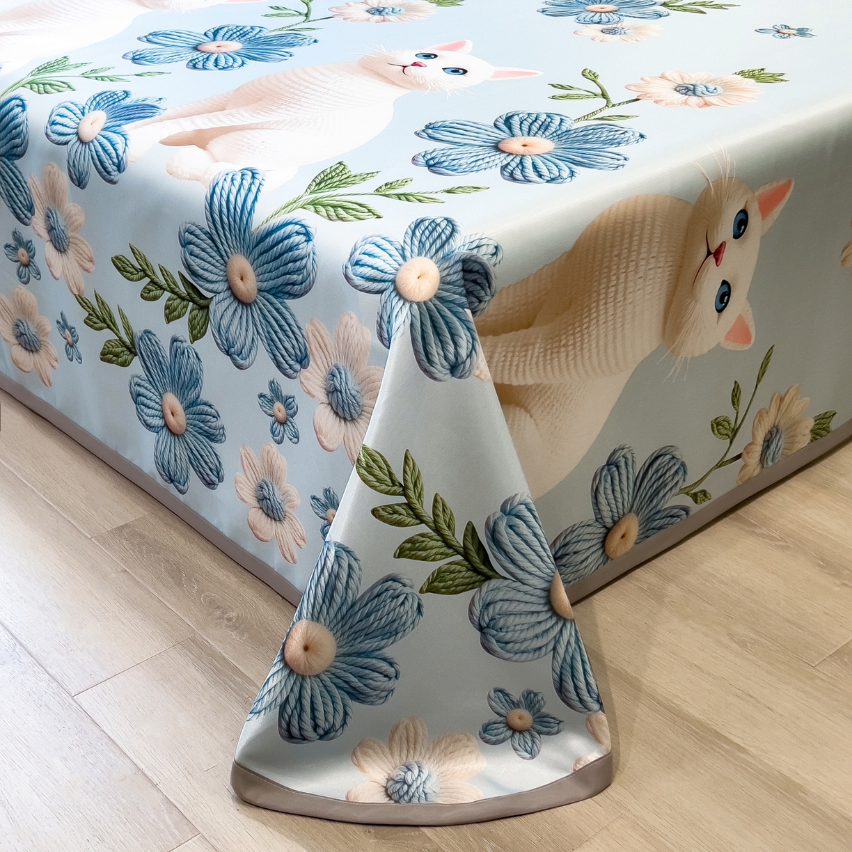 91家纺网 家纺一手货源 找家纺 梵克保罗 2026春夏新款凉感冰丝凉席床单款凉席三件套 拾光者