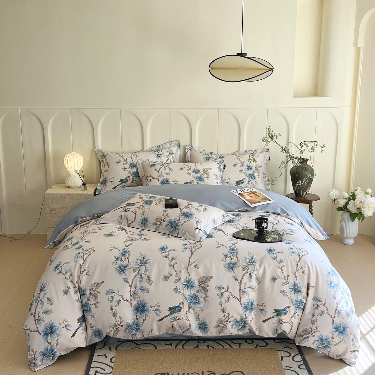 91家纺网 家纺一手货源 找家纺 （总）帅露家纺 2026新款全棉60支长绒棉数码印花四件套