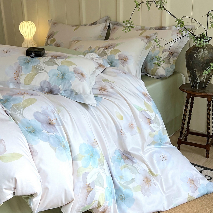 91家纺网 家纺一手货源 找家纺 帅露家纺 2026新款全棉60支长绒棉数码印花四件套 岚山梦