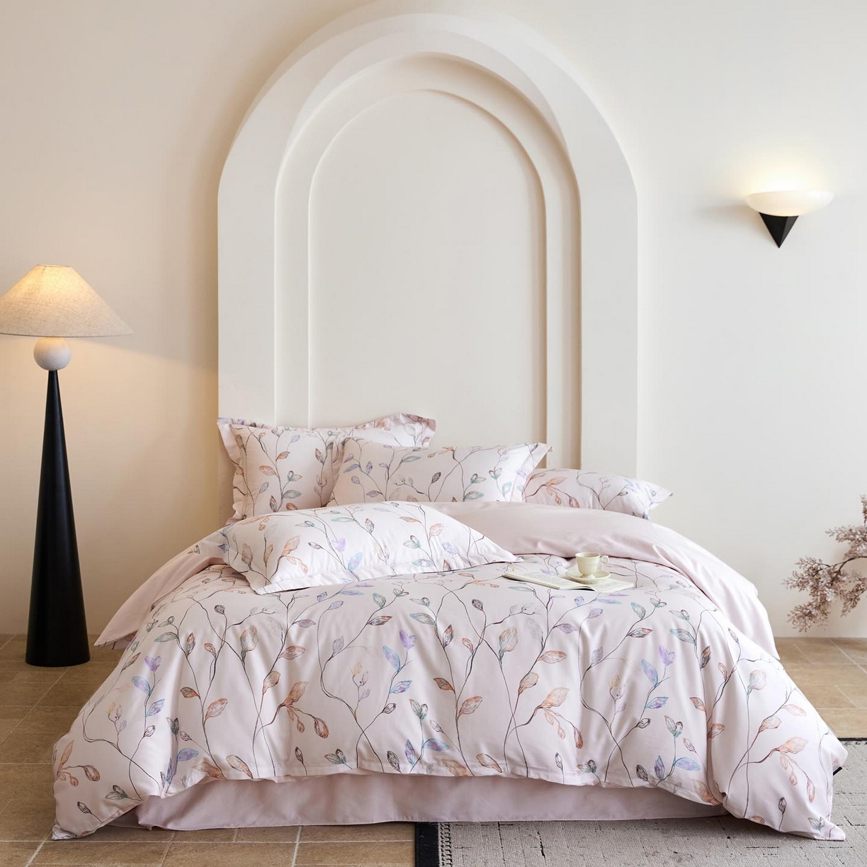 91家纺网 家纺一手货源 找家纺 帅露家纺 2026新款全棉60支长绒棉数码印花四件套 落日晚风