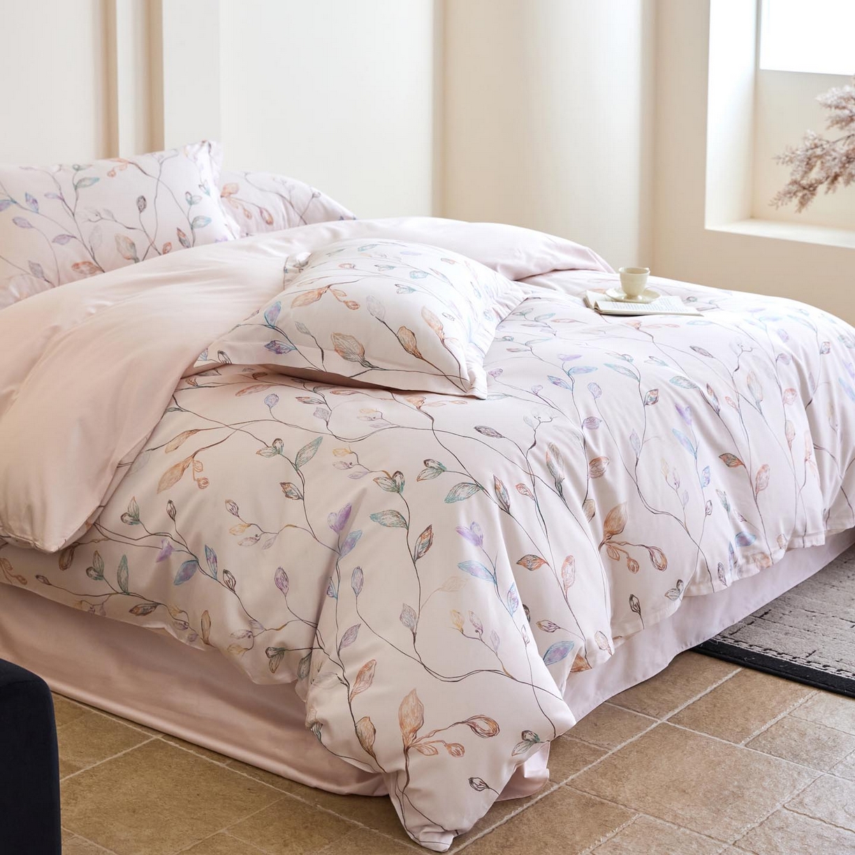 91家纺网 家纺一手货源 找家纺 帅露家纺 2026新款全棉60支长绒棉数码印花四件套 落日晚风