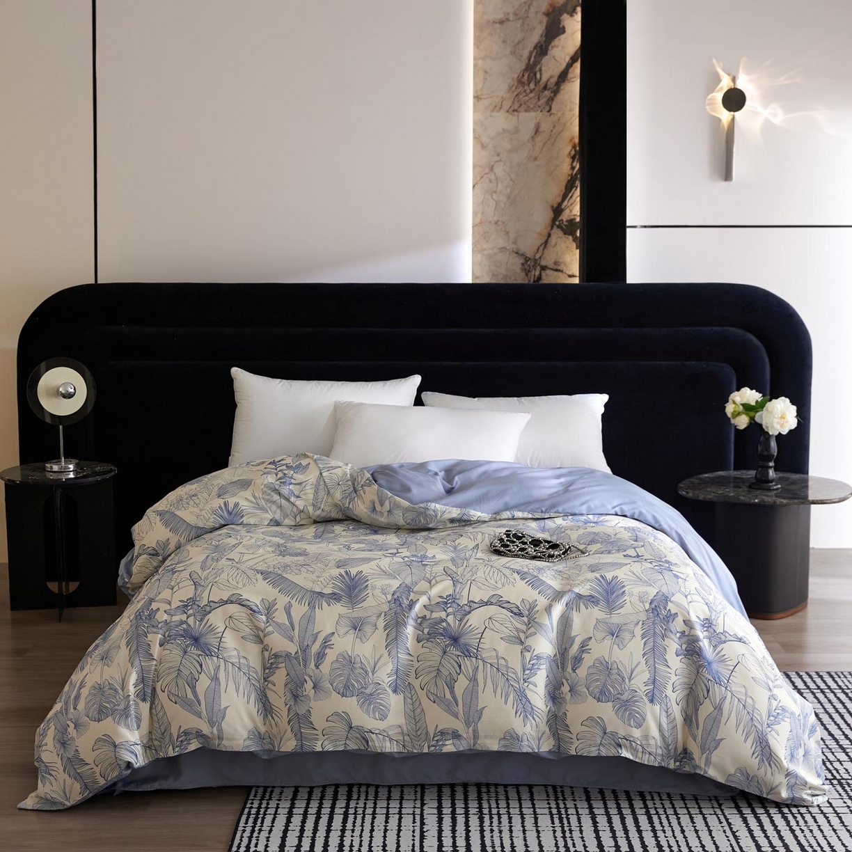 帅露家纺 2026新款全棉60支长绒棉数码印花四件套 秘境