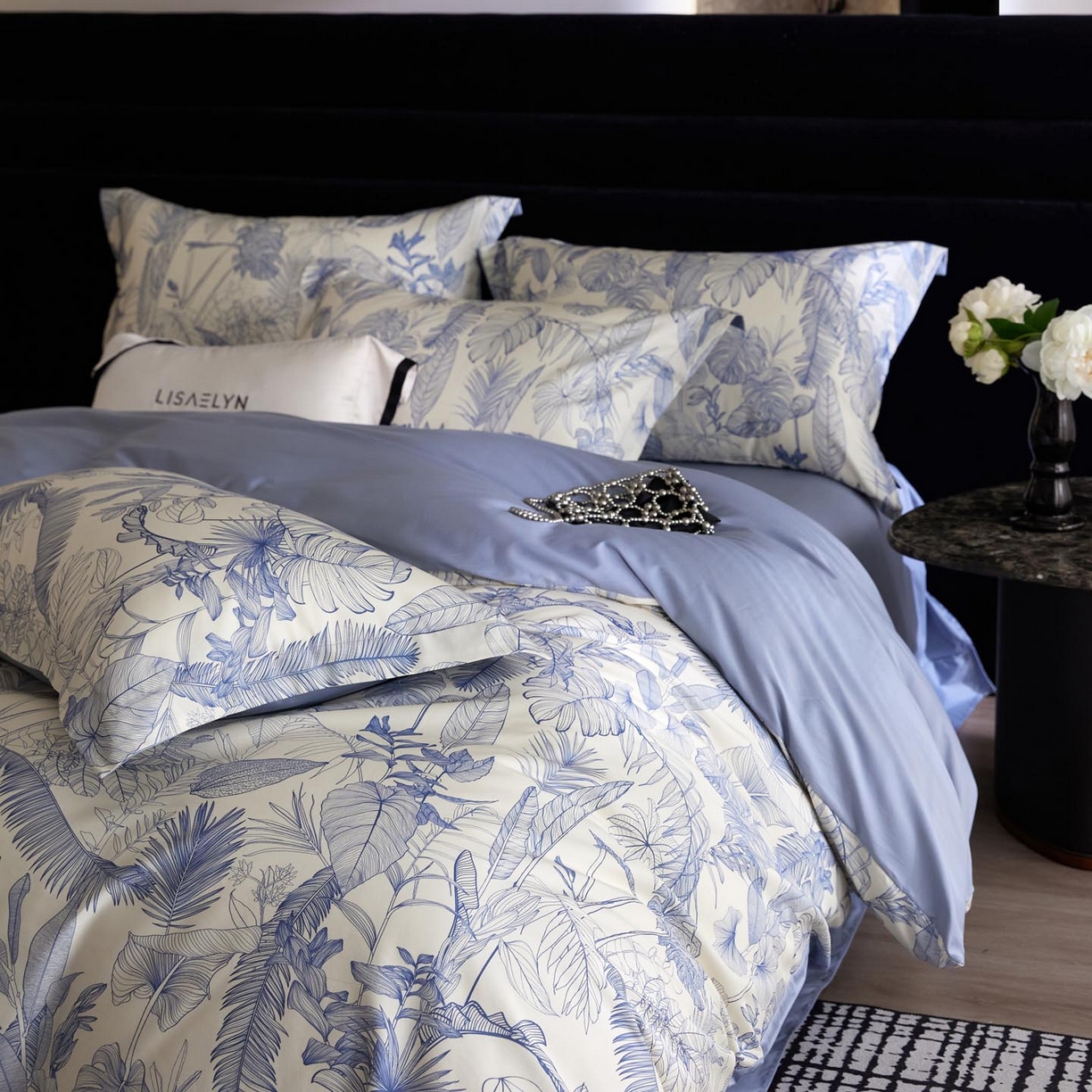 91家纺网 家纺一手货源 找家纺 帅露家纺 2026新款全棉60支长绒棉数码印花四件套 秘境