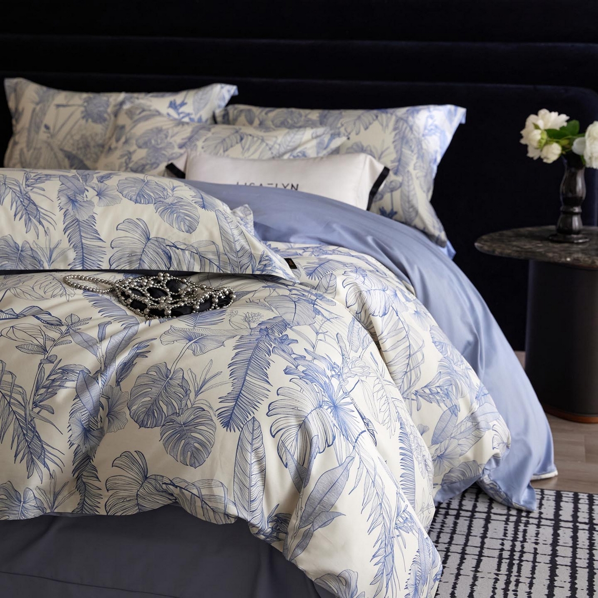 91家纺网 家纺一手货源 找家纺 帅露家纺 2026新款全棉60支长绒棉数码印花四件套 秘境