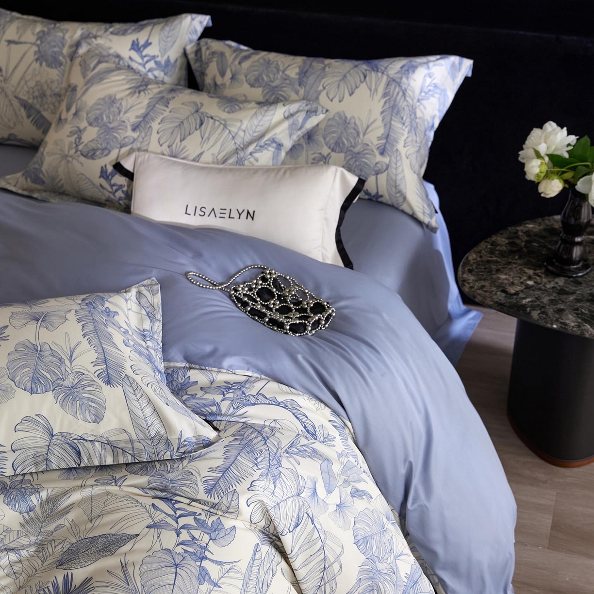 91家纺网 家纺一手货源 找家纺 帅露家纺 2026新款全棉60支长绒棉数码印花四件套 秘境