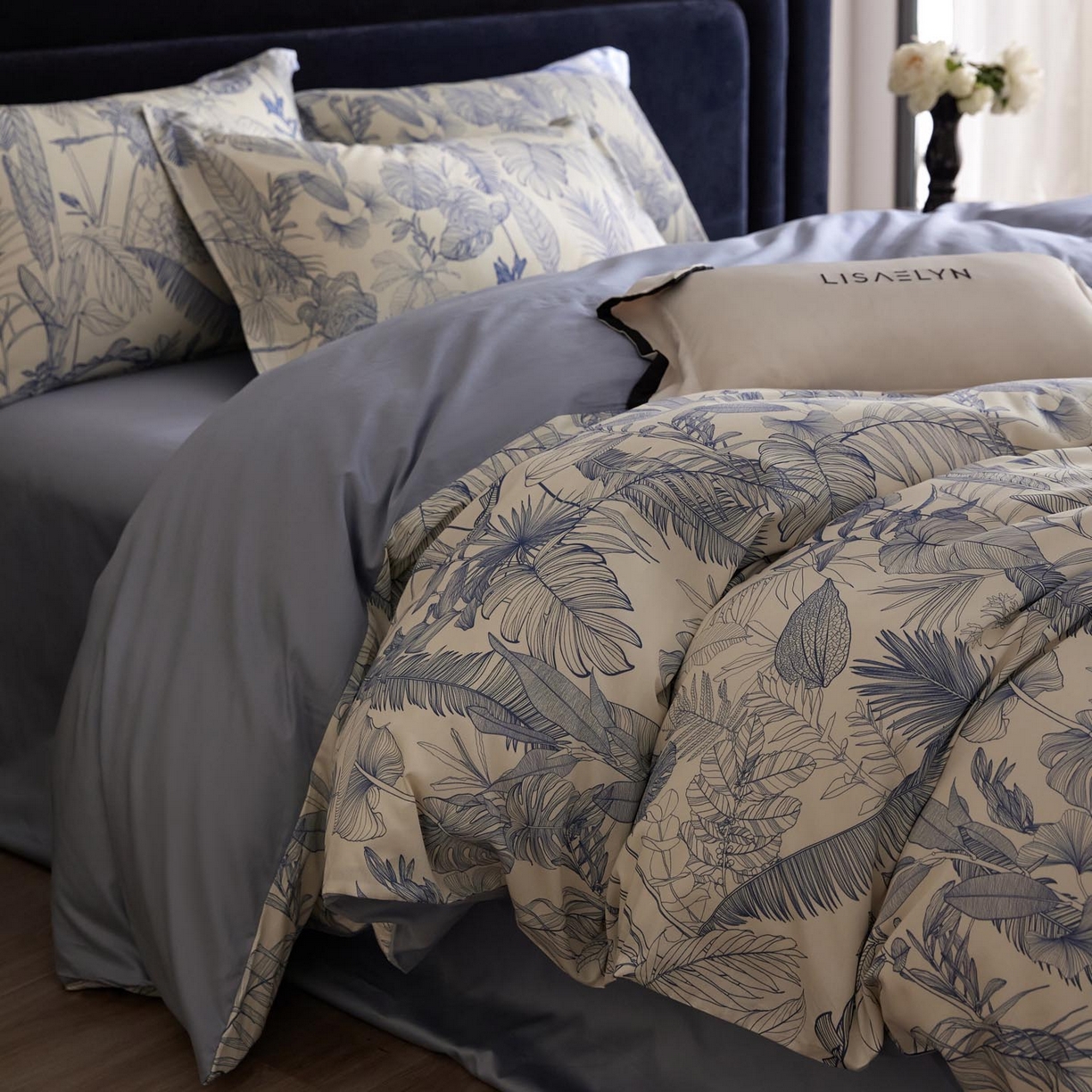 91家纺网 家纺一手货源 找家纺 帅露家纺 2026新款全棉60支长绒棉数码印花四件套 秘境