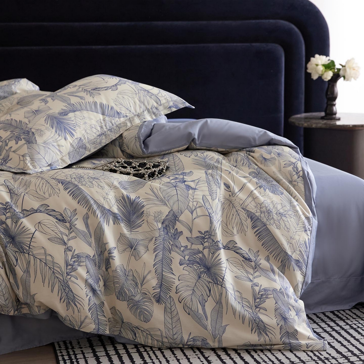 91家纺网 家纺一手货源 找家纺 帅露家纺 2026新款全棉60支长绒棉数码印花四件套 秘境