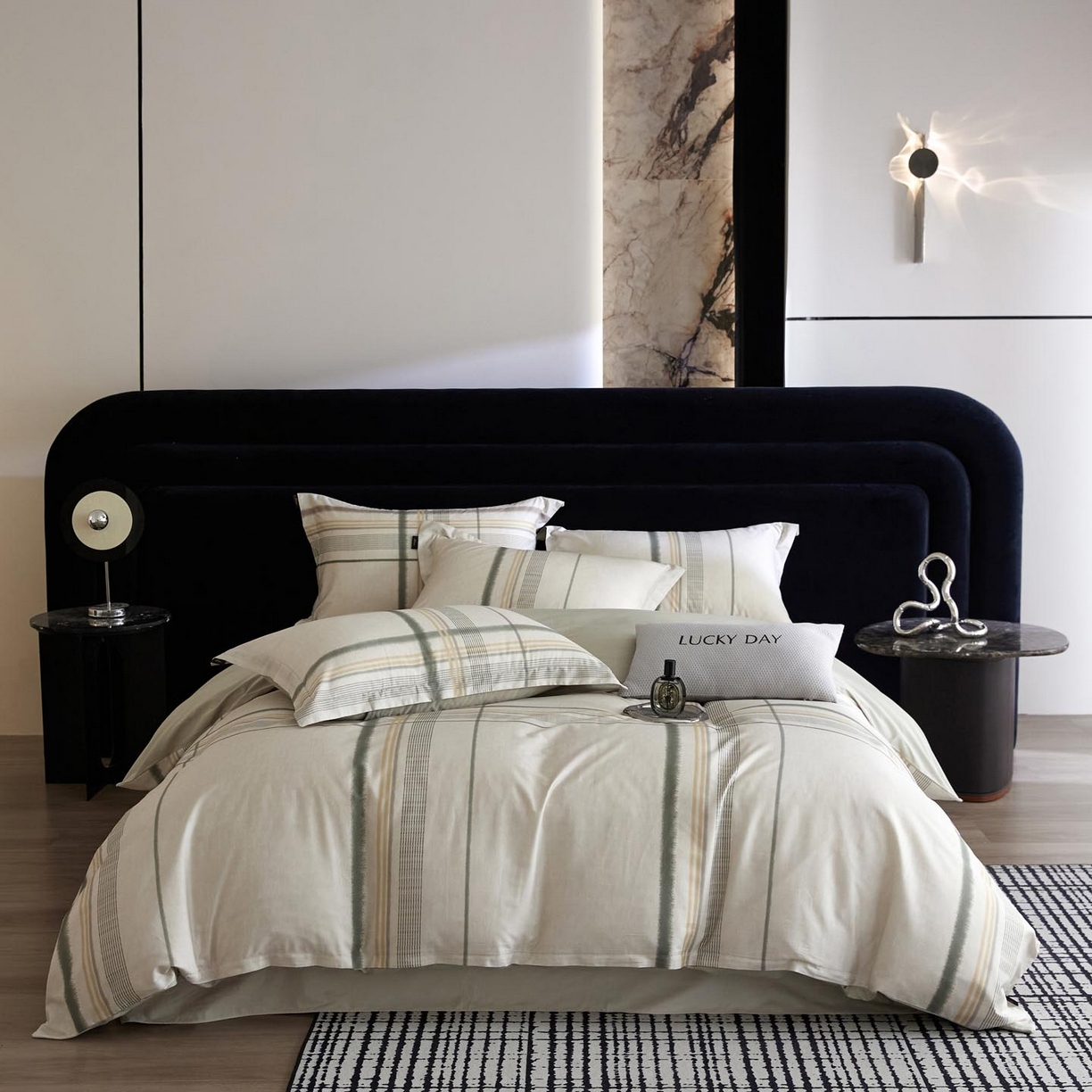 91家纺网 家纺一手货源 找家纺 帅露家纺 2026新款全棉60支长绒棉数码印花四件套 品格绿