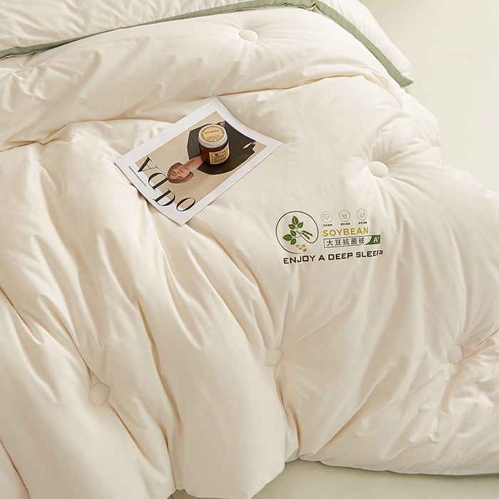 91家纺网 家纺一手货源 找家纺 （总）蓝冰家纺 2026春夏新款亲肤磨毛抗菌立体被大豆被被子被芯