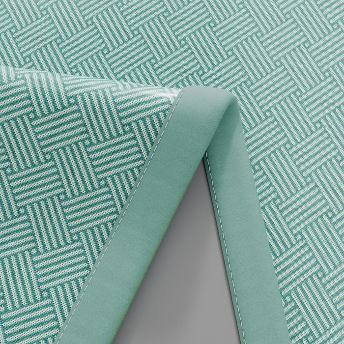 91家纺网 家纺一手货源 找家纺 好艺佳毛毯 2026新款艾草凉席冰丝席绣花高密碳光软席PE饼干花三件套学生宿舍可机洗水洗 艾草冰丝席-薄荷绿