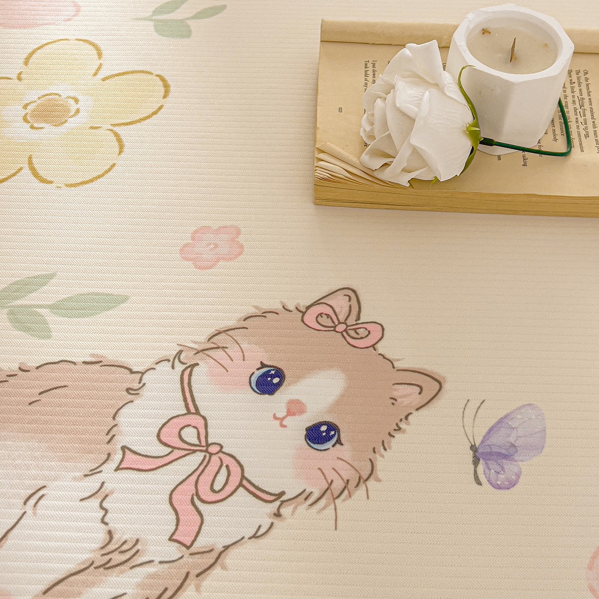 91家纺网 家纺一手货源 找家纺 川悦生活 2026新款凉豆豆凉感冰丝床裙三件套 软芙花眠