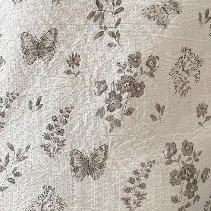 91家纺网 家纺一手货源 找家纺 朵朵家纺 2026新款高级感轻奢复古美拉德色系双层纱泡芙棉床品四件套加厚水洗双层纱软 素碟吟