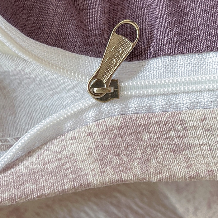 91家纺网 家纺一手货源 找家纺 朵朵家纺 2026新款高级感轻奢复古美拉德色系双层纱泡芙棉床品四件套加厚水洗双层纱软 花姿