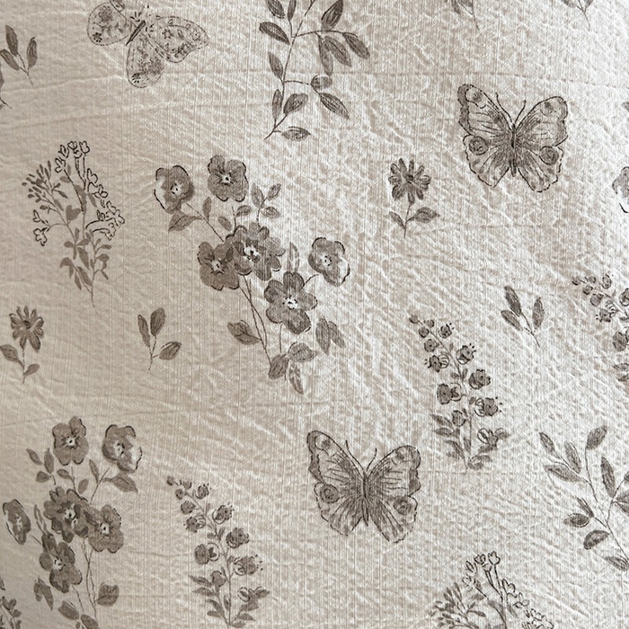 91家纺网 家纺一手货源 找家纺 朵朵家纺 2026新款高级感轻奢复古美拉德色系双层纱泡芙棉床品四件套加厚水洗双层纱软 素碟吟