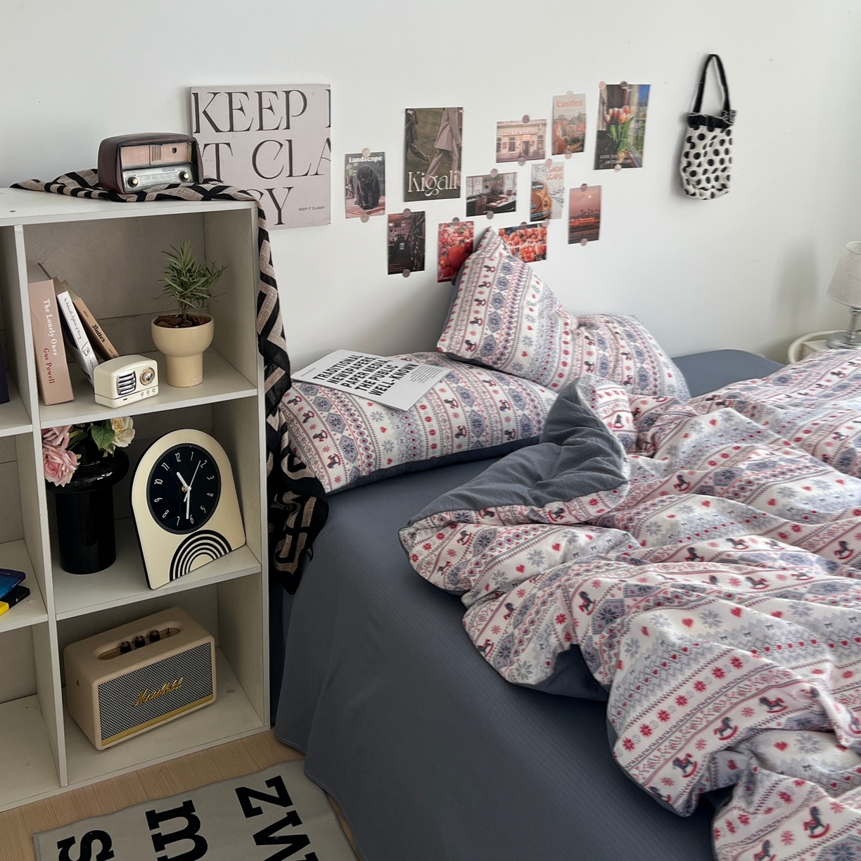 91家纺网 家纺一手货源 找家纺 朵朵家纺 2026新款高级感轻奢复古美拉德色系双层纱泡芙棉床品四件套加厚水洗双层纱软 马上有福2