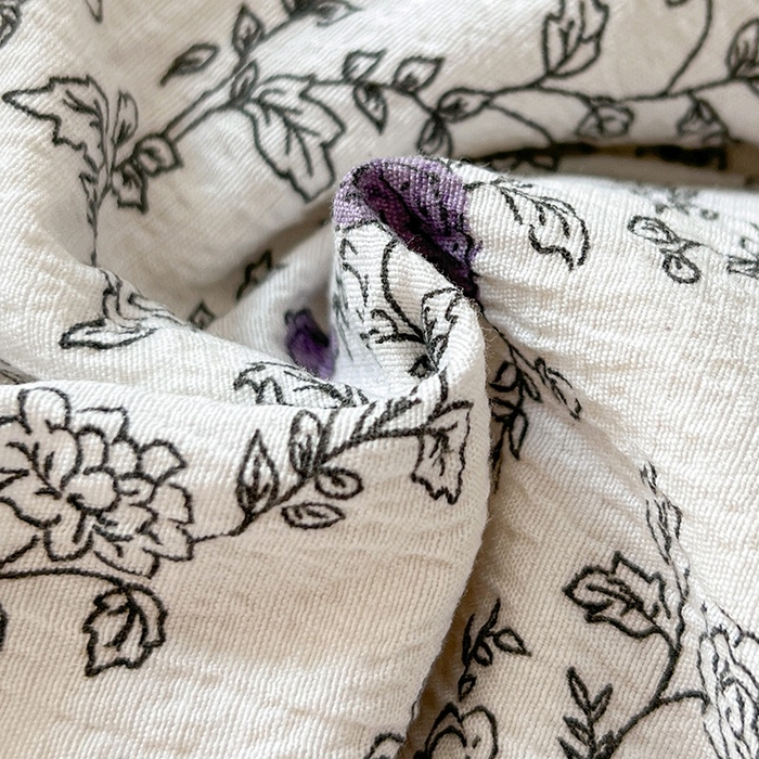 91家纺网 家纺一手货源 找家纺 朵朵家纺 2026新款高级感轻奢复古美拉德色系双层纱泡芙棉床品四件套加厚水洗双层纱软 春风拂梦