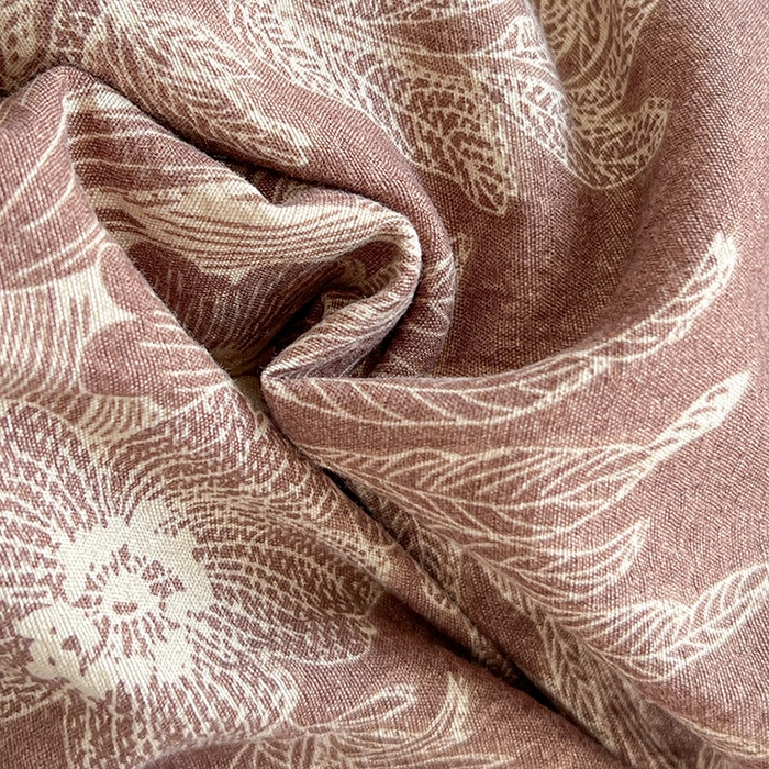 91家纺网 家纺一手货源 找家纺 朵朵家纺 2026新款高级感轻奢复古美拉德色系双层纱泡芙棉床品四件套加厚水洗双层纱软 晚棠