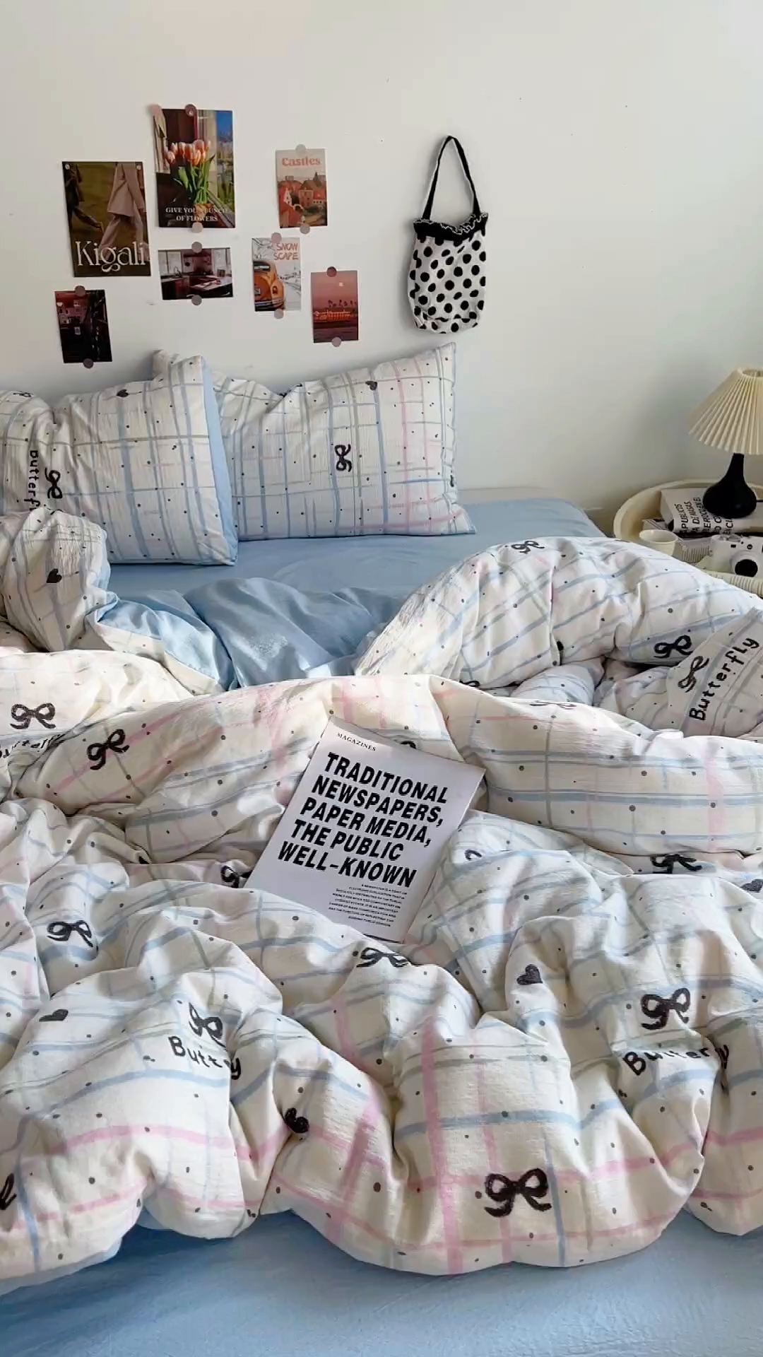 91家纺网 家纺一手货源 找家纺 朵朵家纺 2026新款高级感轻奢复古美拉德色系双层纱泡芙棉床品四件套加厚水洗双层纱软 盐系格绊