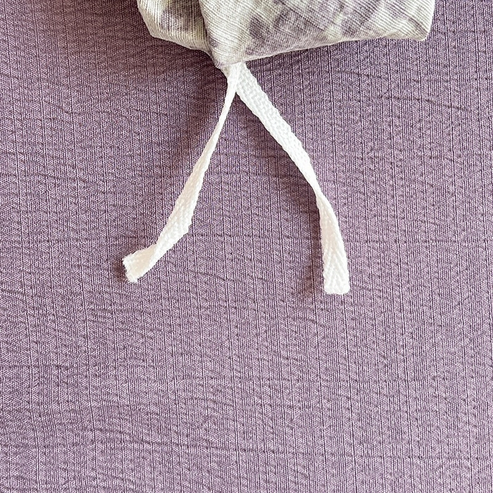 91家纺网 家纺一手货源 找家纺 朵朵家纺 2026新款高级感轻奢复古美拉德色系双层纱泡芙棉床品四件套加厚水洗双层纱软 紫苏