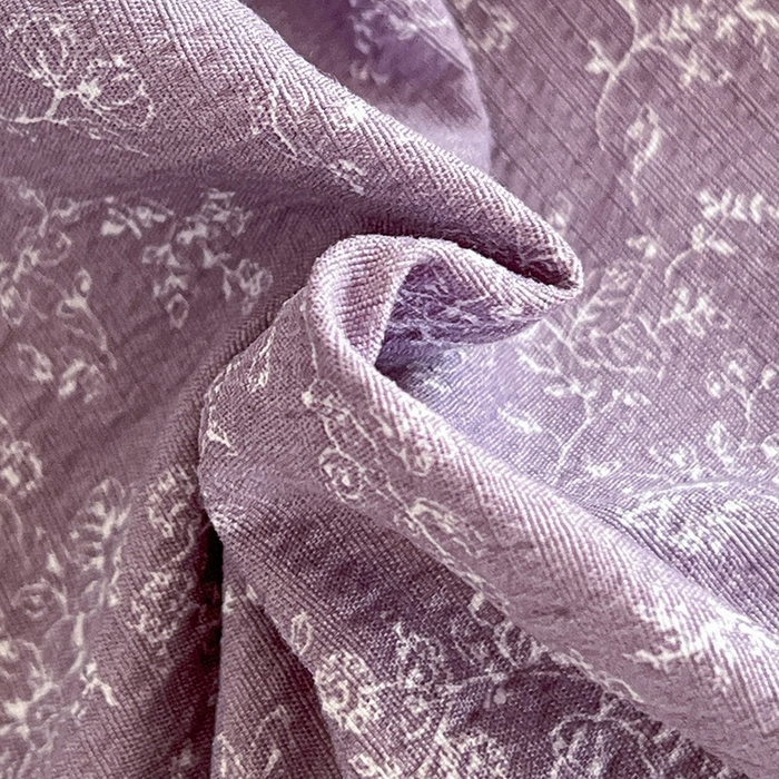 91家纺网 家纺一手货源 找家纺 朵朵家纺 2026新款高级感轻奢复古美拉德色系双层纱泡芙棉床品四件套加厚水洗双层纱软 紫萝漫想