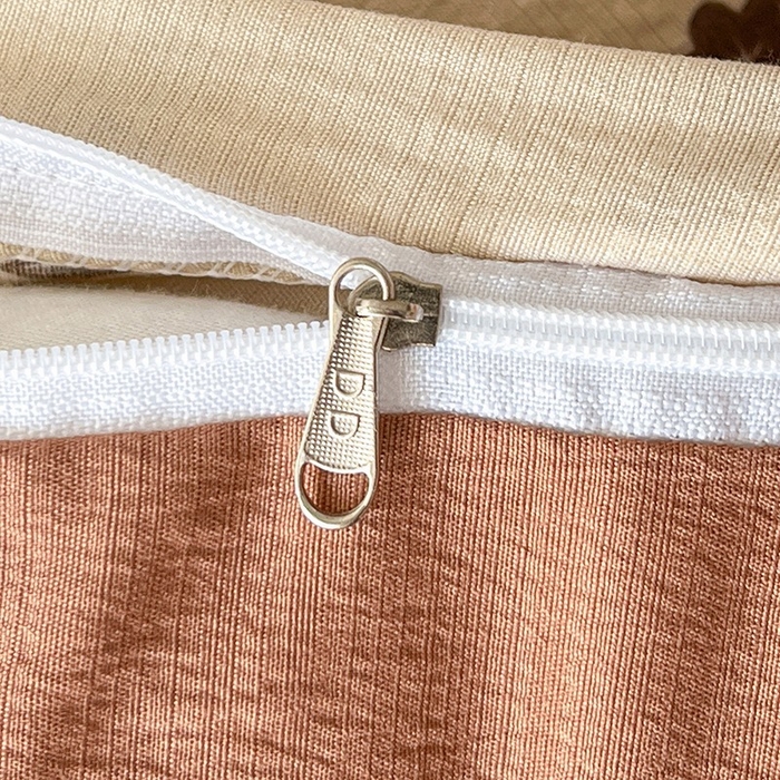 91家纺网 家纺一手货源 找家纺 朵朵家纺 2026新款高级感轻奢复古美拉德色系双层纱泡芙棉床品四件套加厚水洗双层纱软 暮光